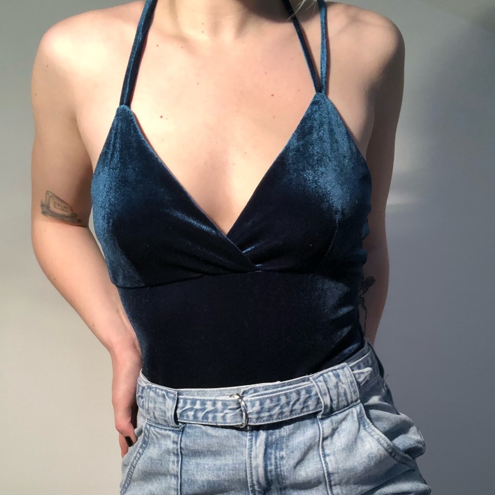 Blue Velvet Bodysuit✨
